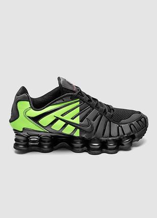 Кроссовки nike shox tl university green gradient