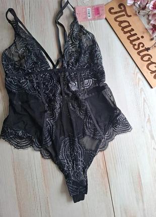 Боди кружевной люрекс hunkemoller m