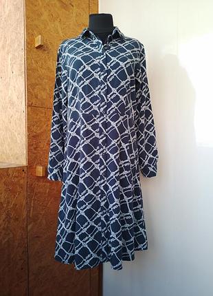Брендове віскозне плаття міді сорочка платье сукня