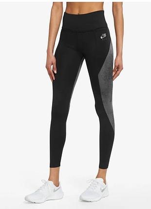 Лосіни nike air pro dri fit легінси тайтси спортивні для бігу тренувань чорні