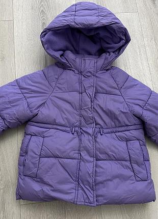 Зимняя куртка для девочки 110-116, lc waikiki как zara ярко фиолетовая демисезон