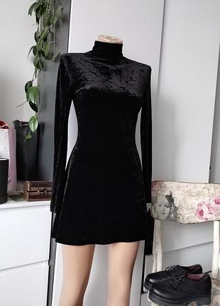 Платье велюр с красивой спинкой 🖤🖤🖤