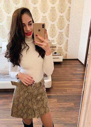 Юбка zara,екошкіра,розмір xs