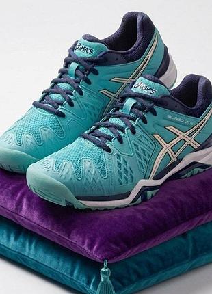 Мужские теннисные кроссовки asics gel-resolution 6 clay. по стельке 24.5см