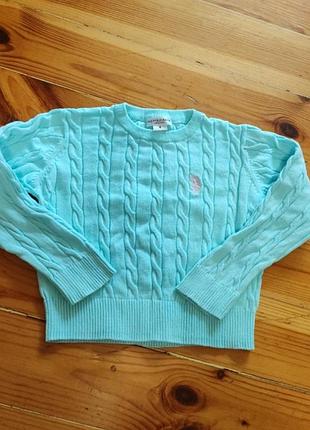 Нежно голубой джемпер u.s.polo assn