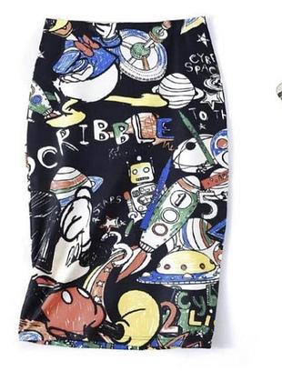 Юбка с принтом