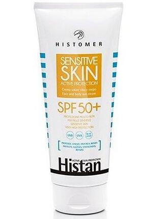 Histomer солнцезащитный крем c высоким фактором защиты spf50+ 200мл / histan sensitive skin active protection