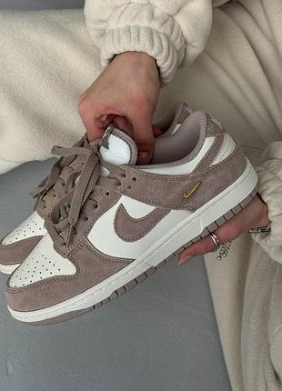 Кроссовки nike dunk low sail / beige