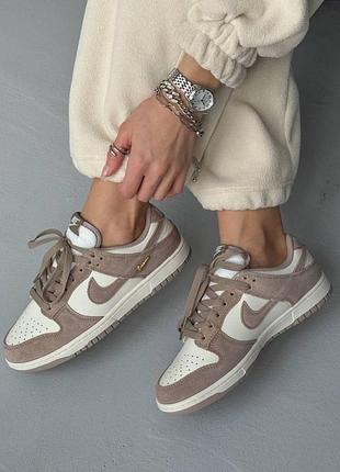 Кросівки nike dunk low sail / beige