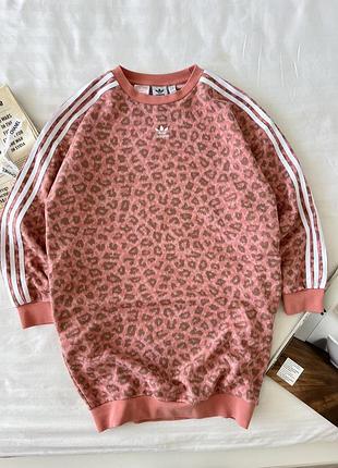 Плаття туніка в леопардовий принт adidas originals