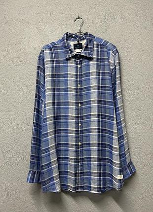 Сорочка scotch & soda xxl лляна чоловіча  100% льон