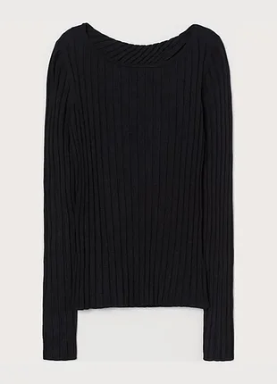 H&amp;m лонгслив с оригинальной спинкой p. xl