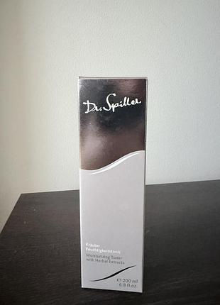Увлажняющий тоник для лица dr. spiller moisturizing toner with herbal extracts
