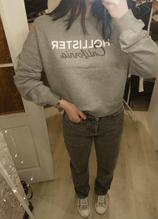 Жіночий hollister світшот сірий розмір s