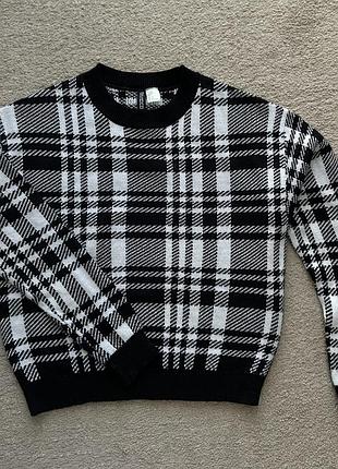 Чорно-білий світшот h&m divided