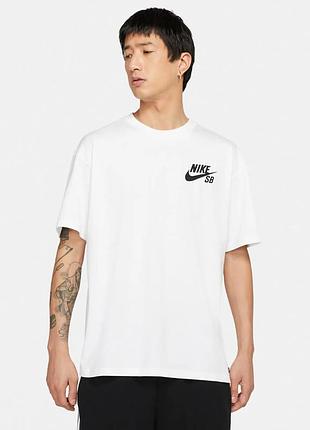 Оригінал спортивна футболка nike sb tee logo dc7817-100 оригинал найк xxl