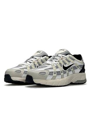 Жіночі кросівки nike p-6000 w beige grey black