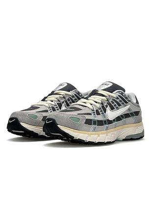 Жіночі кросівки nike p-6000 w grey black green
