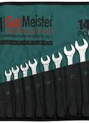 Набір ключів рожково-накидних в плахті gut mechanic 14 шт 6-24mm gm0314