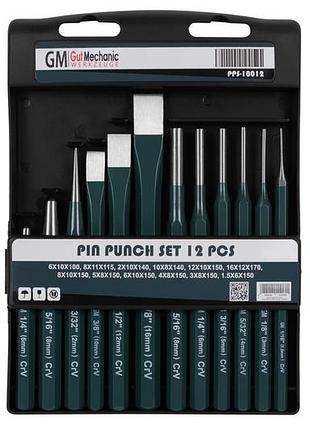 Набір пробійників та зубил gut mechanic 12шт pps10012