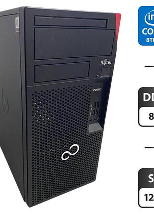 Комп'ютер fujitsu esprimo p558 e85 tower / intel core i3-8100 (4 ядер по 3.6 ghz) / 8 gb ddr4 / 128 gb ssd / intel uhd graphics
