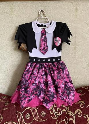 Костюм куклы дракулауры с monster high 5-7 лет, 122 см