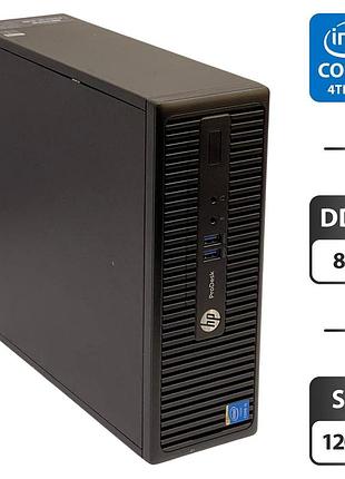 Комп'ютер hp prodesk 400 g2.5 sff / intel core i5-4590s (4 ядра по 3.0 - 3.7 ghz) / 8 gb ddr3 / 120 gb ssd / intel hd graphics