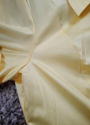 Очень красивая хлопковая блуза/рубашка желтая,modeleine, p. 409 фото