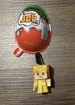 Kinder joy minecraft alex алекс в золотой броне скрепка
