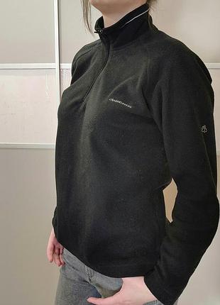 Жіночий флісовий джампер craghoppers miska iv half zip fleece чорного кольору