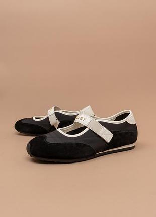 Женские спортивные туфли балетки черные 36-41 allsy 1111803
