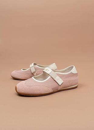 Женские спортивные туфли балетки розовые 37-41 allsy 1111802