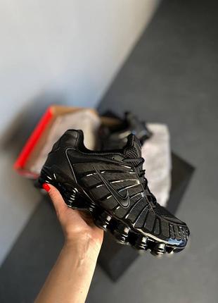 Nike air max shox tl black кроссовки