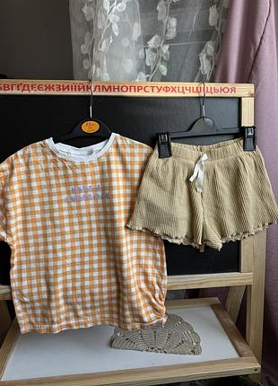Літній костюм zara 110р на дівчинку