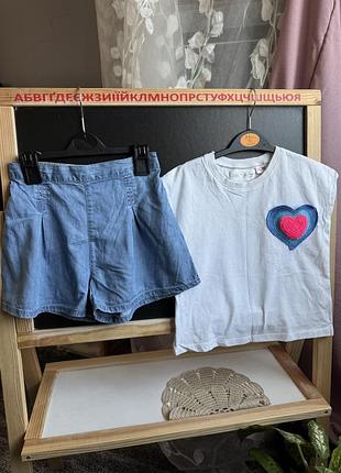 Літній костюм zara 110р на дівчинку
