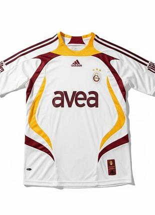 Оригінальна футбольна футболка джерсі adidas galatasaray istanbul avea, ретро away форма, вінтаж, біла
