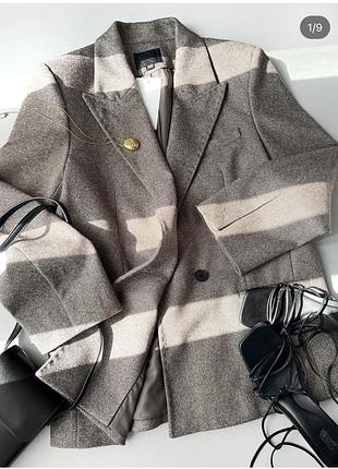Піджак zara шерсть оверсайз