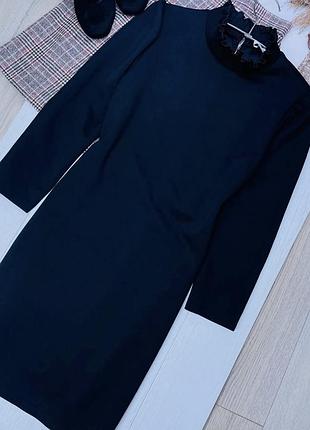 Чорна коротка сукня mango s  плаття пряме коротке плаття класичне