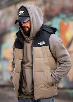 Чоловіча жилетка tnf бежева