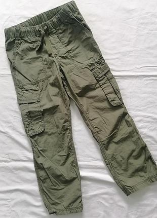 Детские хлопковые брюки, брюки, бриджи карго h&amp;m