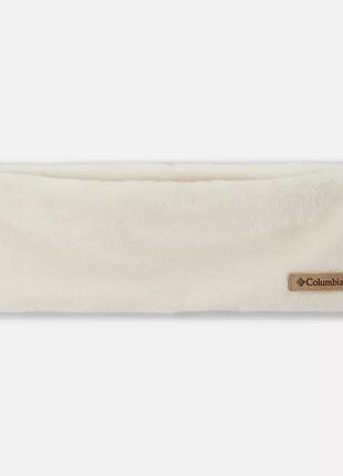 Женская плюшевая повязка на голову columbia sportswear fire side plush headband l/xl, мела