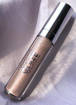 Блиск для губ flormar dewy lip glaze тон відтінок колір 02 2 light beige нюдовий нюд бежевий шимерний перламутровий сяючий блискучий