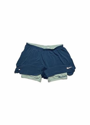 Спортивні шорти з лосінами nike pro combat 2in1 shorts 2в1 шорти + термо шорти