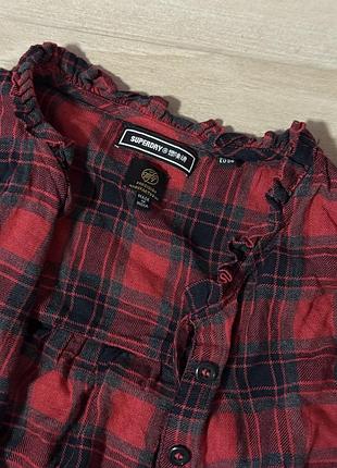 Сорочка superdry у клітинку s