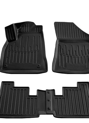 Коврики резиновые stingray 3d (4 шт, полиуретан) для peugeot 3008 2008-2016 гг