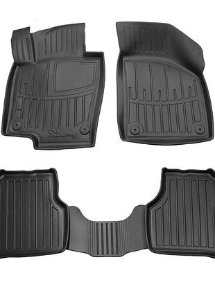 Коврики резиновые stingray 3d (5 шт, полиуретан) для volkswagen passat сс 2008-2017 гг
