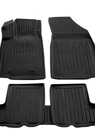 Коврики резиновые stingray 3d (5 шт, полиуретан) для renault sandero 2007-2013 гг