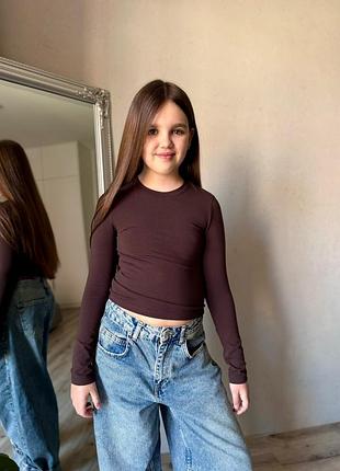 Лонгслив реглан для девочки 7