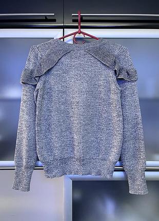 Topshop жіноча, нова кофточка, светрик з рюшами, сіра 2
