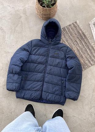 Вінтажна темно синя куртка barbour з маленьким металічним логотипом синтипоновий наповнювачем